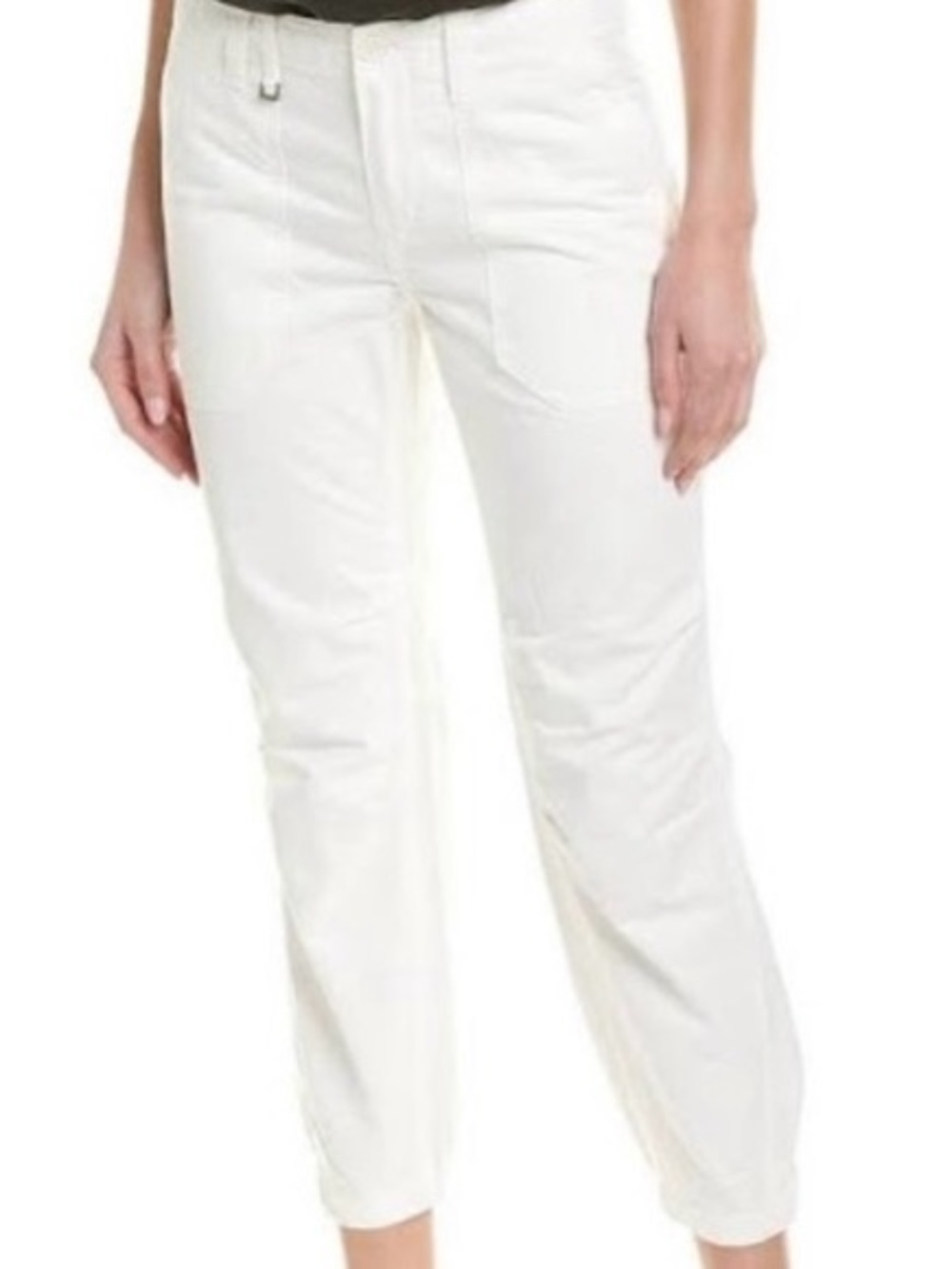 Zadig & Voltaire Palma Grunge Women’s Utility Crop Pants in Off White Size Small